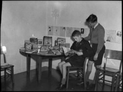 Book display for Book Week, 1954.