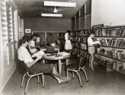 Inside Darwin Public Library, ND.