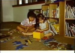 Children playing at Darwin Public Library, 1981.